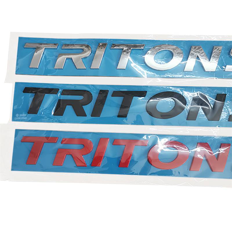 1 x ABS TRITON SPORT TRITONSPORT Car Auto Front Hood Decorative Emblem Badge Sticker Decal Replacement For MITSUBISHI