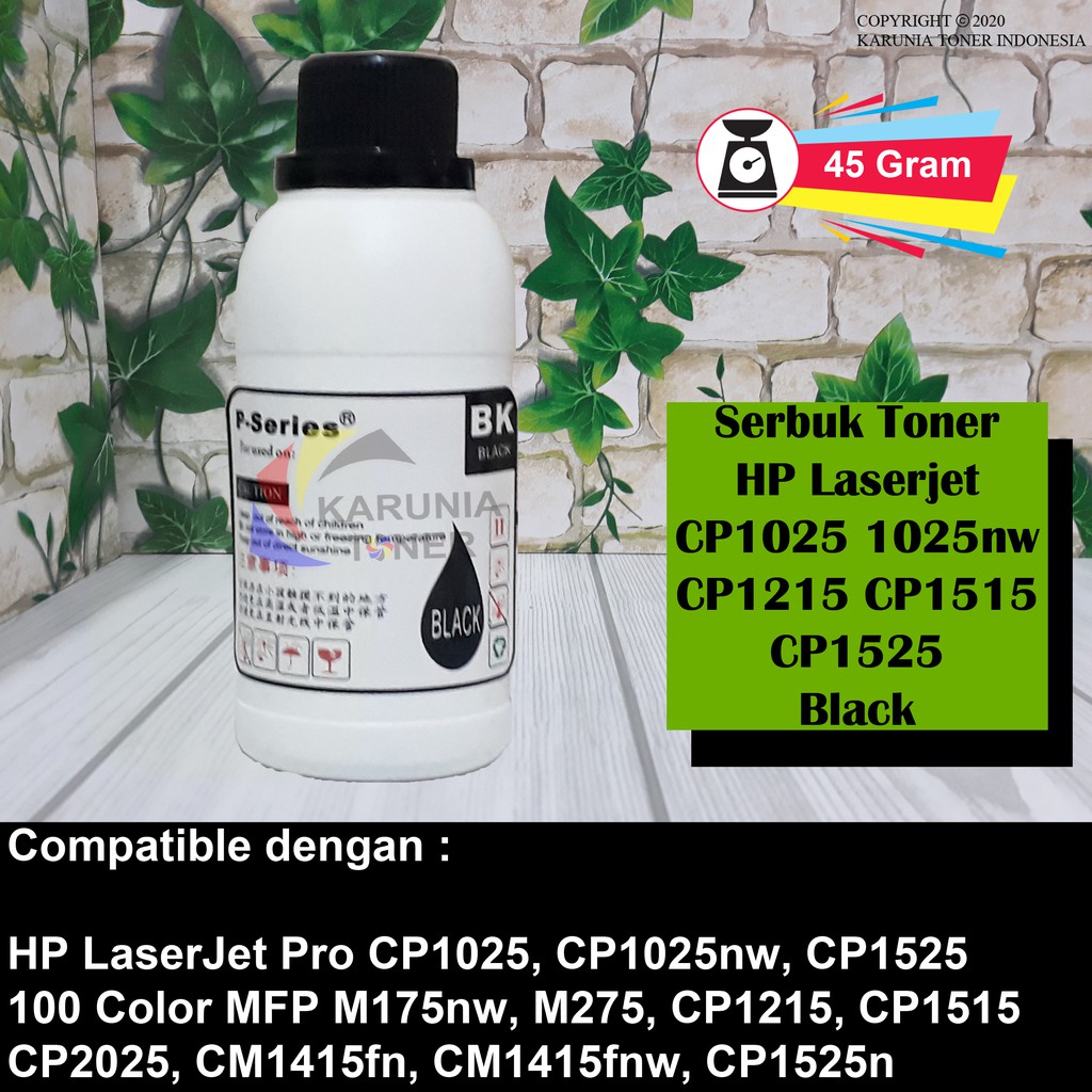 

SERBUK / BUBUK TONER REFILL COLOR PRINTER CP1025 Black CE310A