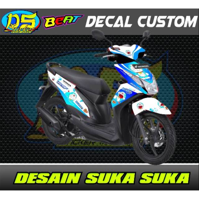 Deccal Stiker Honda Beat Fi Doraemon Shopee Indonesia