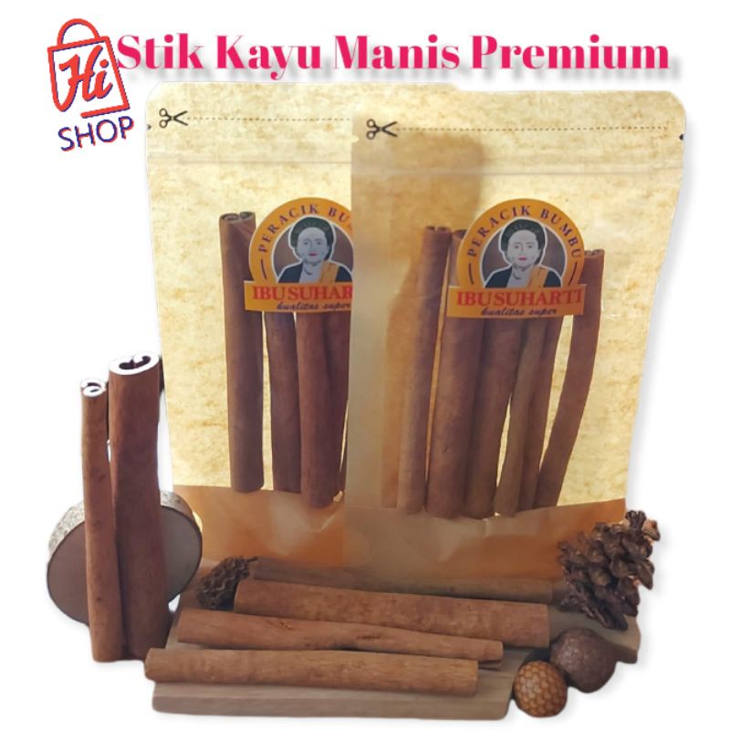 

IBU SUHARTI - Rempah Kayu Manis Stik 10cm Bumbu Cinnamon Stick Kualitas Premium