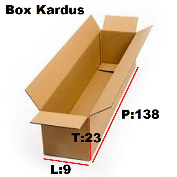 

Dijual KARDUS BOX Panjang - utk lampu neon - 138x9x23 cm Murah