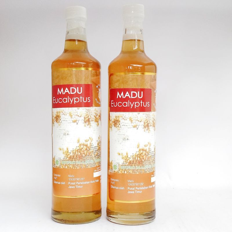 

Paket Hemat 2 Pcs Madu Bunga Eucalyptus Netto 850 gr Botol Kaca