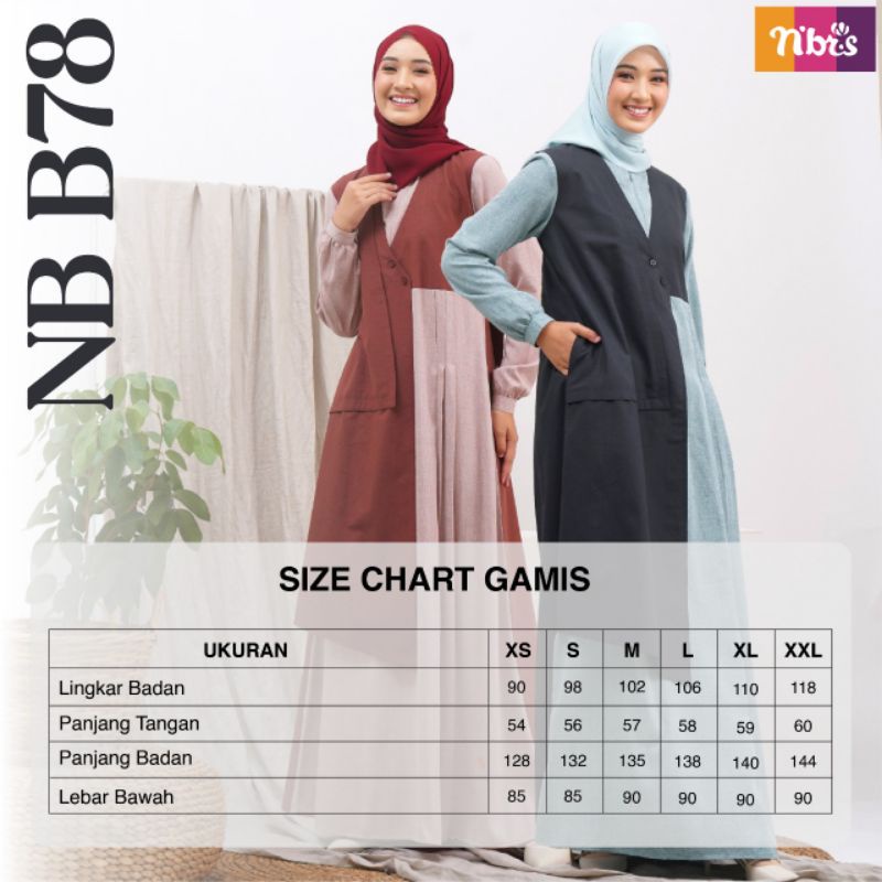 GAMIS CASUAL &amp; SYARI NB B78 © NIBRAS