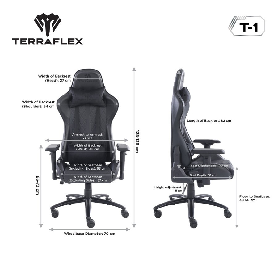 Terraflex T1 / T-1 4D Gaming Chair / Kursi Gaming