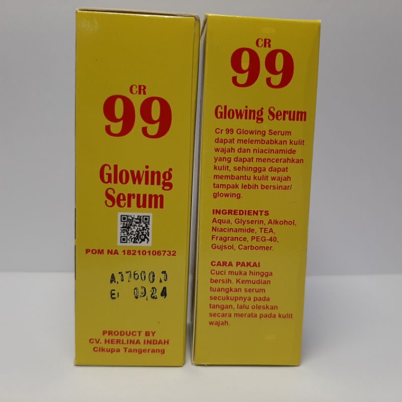 SERUM GLOWING 99 BPOM 20ml