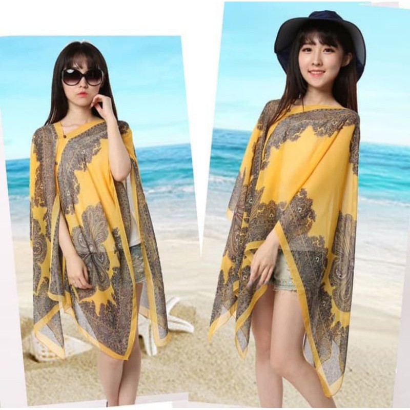 Syal Selendang Baju Wanita Musim Panas Baju pantai Syal Selendang Baju Wanita Musim Panas Baju pantai