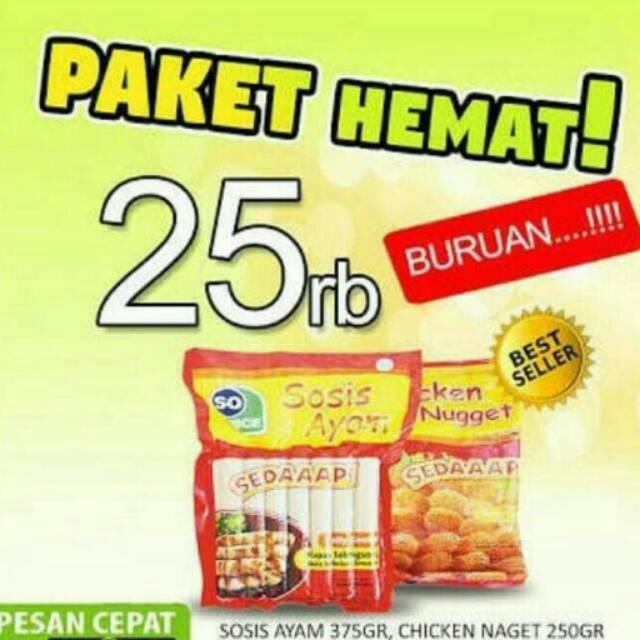 

Paket so nice hemat 25.000