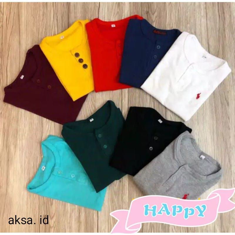 Kaos Polo Anak | Polo Kancing | Umur 1-6 tahun | Kaos Anak Laki-laki
