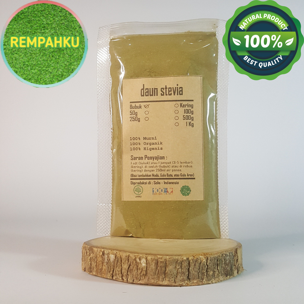 

DAUN STEVIA BUBUK 50 GRAM - Stevia Rebaudiana - MURNI - JSR - RE