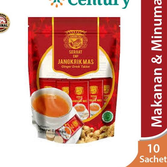 

[KODE PRODUK T8T5376] Serbat Cap Jangkrik Mas Ginger Drink Tablet 10 Sachet / Minuman Herbal Jahe / Minuman Tradisional