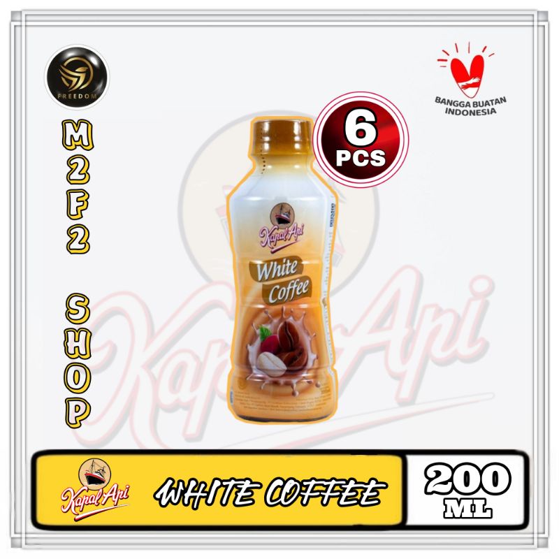 

Kopi Kapal Api White Coffee Botol Pet - 200 ml (Kemasan 6 Pcs)