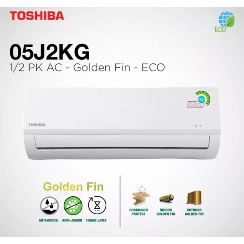 Ac Split (340watt) Toshiba 1/2pk 05J2KG plus jasa pasang,pipa wil kota cirebon
