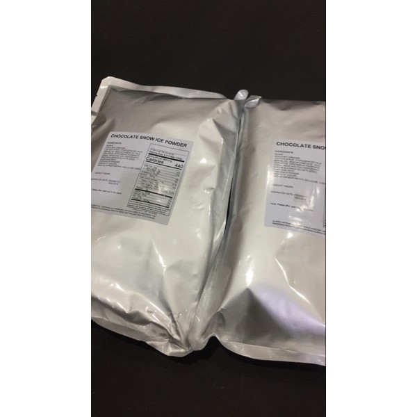 

chocolate snow ice powder