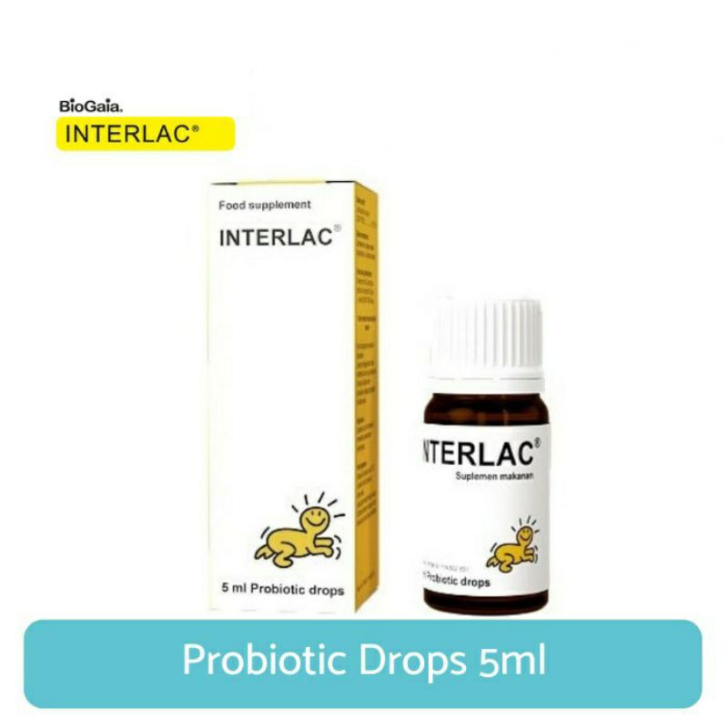 Interlac Probiotik Drops - 5ml - Vitamin Bayi