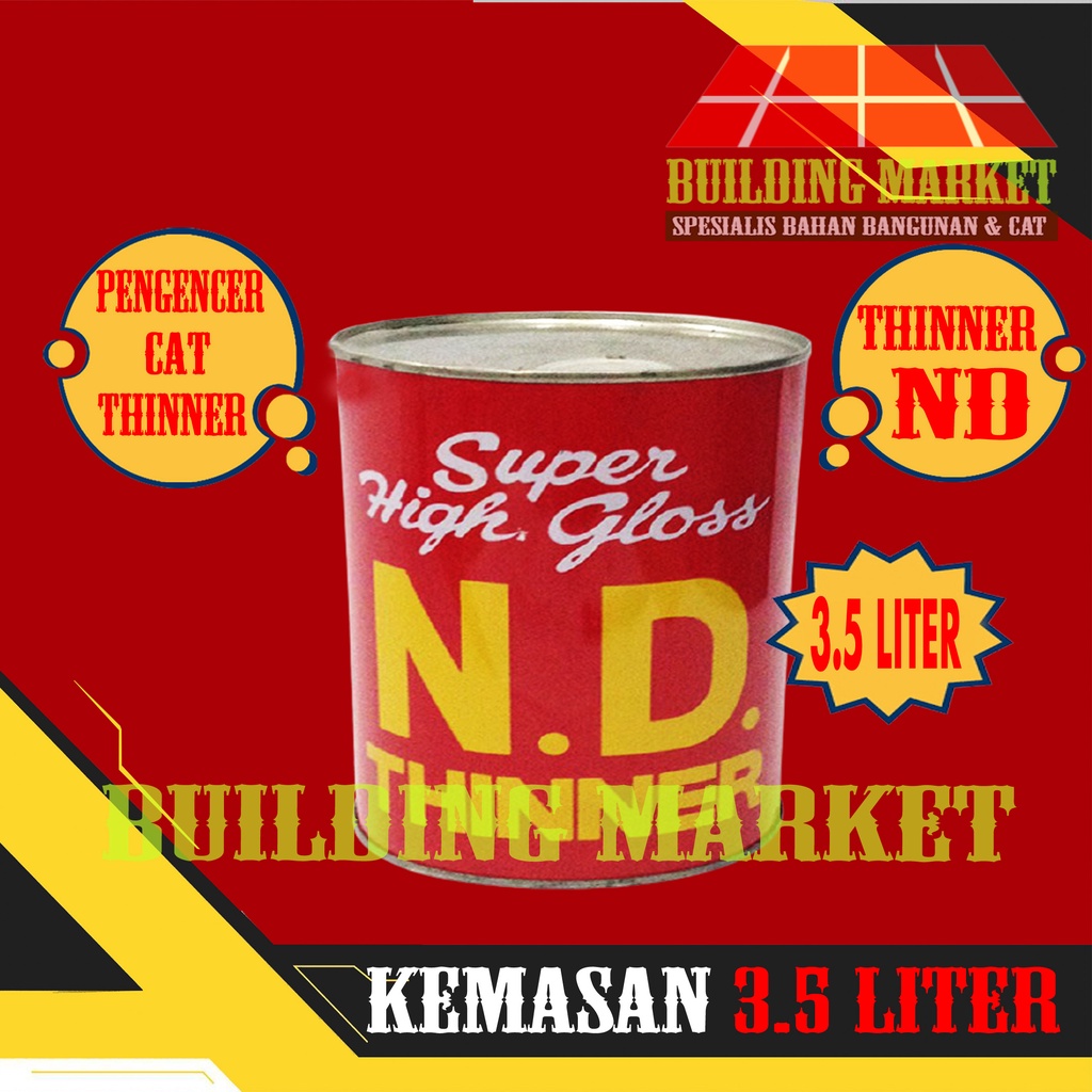 PENGENCER CAT BESI KAYU DUCO TINER THINER THINNER ND 3.5 LITER