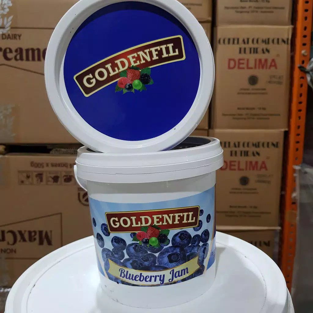 

GOLDENFIL Blueberry Spread Selai Jam BLueberry 1KG / Selai Blueberry Goldenfil