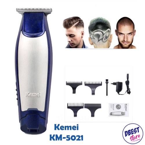 ORIGINAL Kemei KM-5021/KM 5021 Alat Cukur Rambut Cordless Hair Clipper 3 in 1 - Mesin Cukur Rmbut Tanpa Kabel Bisa di Cas Charger