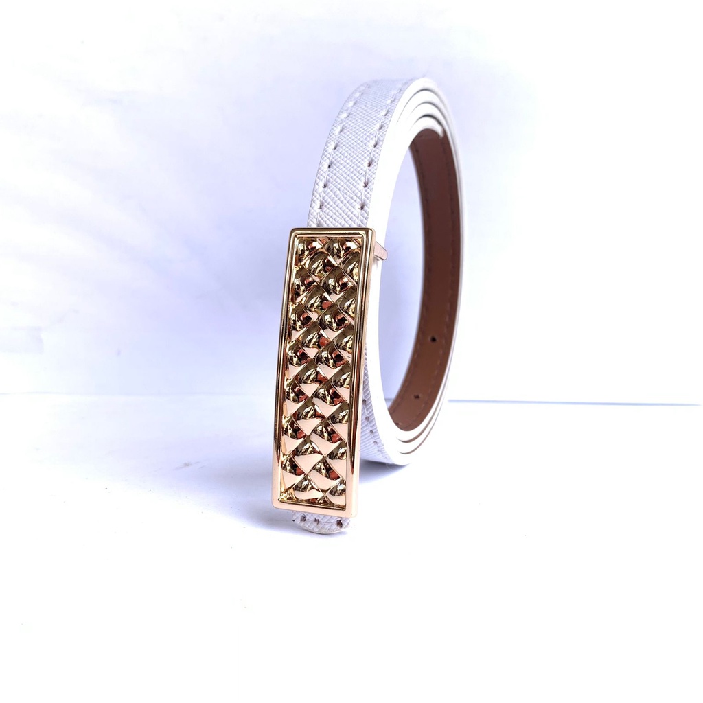Ikat Pinggang Cewe Belt Kecil 1.5cm Gold