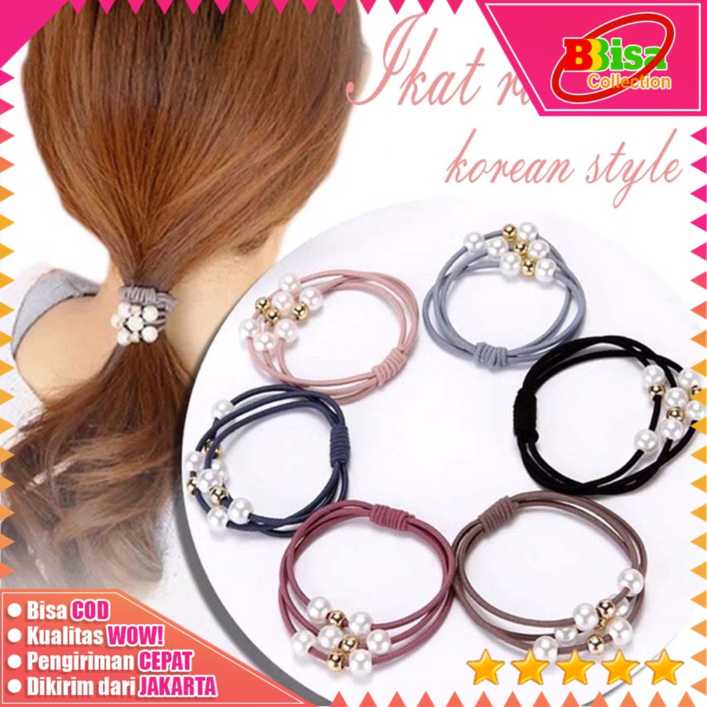 BBBC Ikat Rambut Ala Korea Import Murah 1966 Ikat Rambut Korea Ikat