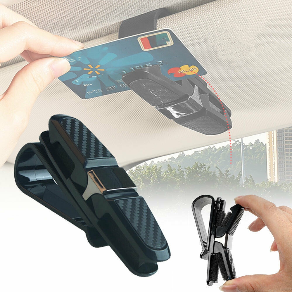 Auto sunglasses visor clip holder Klip holder Tempat Klip Kacamata Hitam sunglasses universal multi Fungsi Kartu Tiket interior Mobil