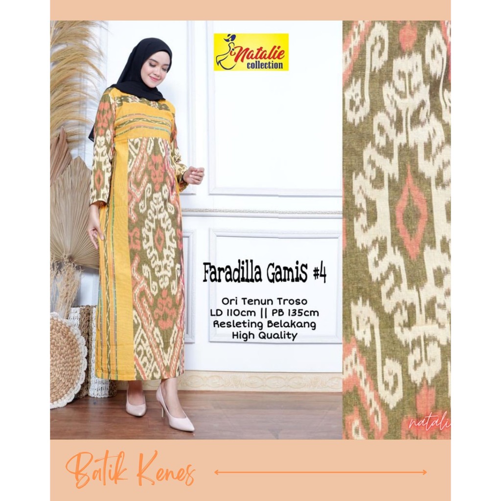 Dress Maxi Tenun Troso Original //  Tenun Troso Moti Baru