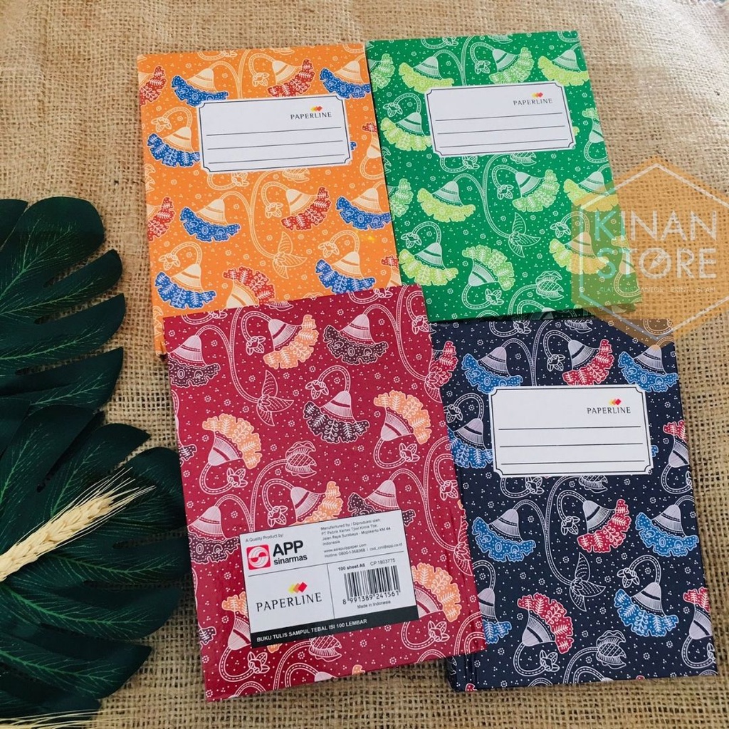 

BUKU OKTAVO NOTES CATATAN HARDCOVER PAPERLINE 100 LEMBAR A6