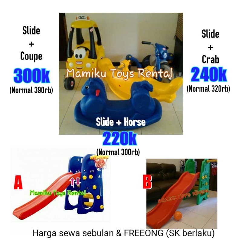 Paket sewa mainan Surabaya