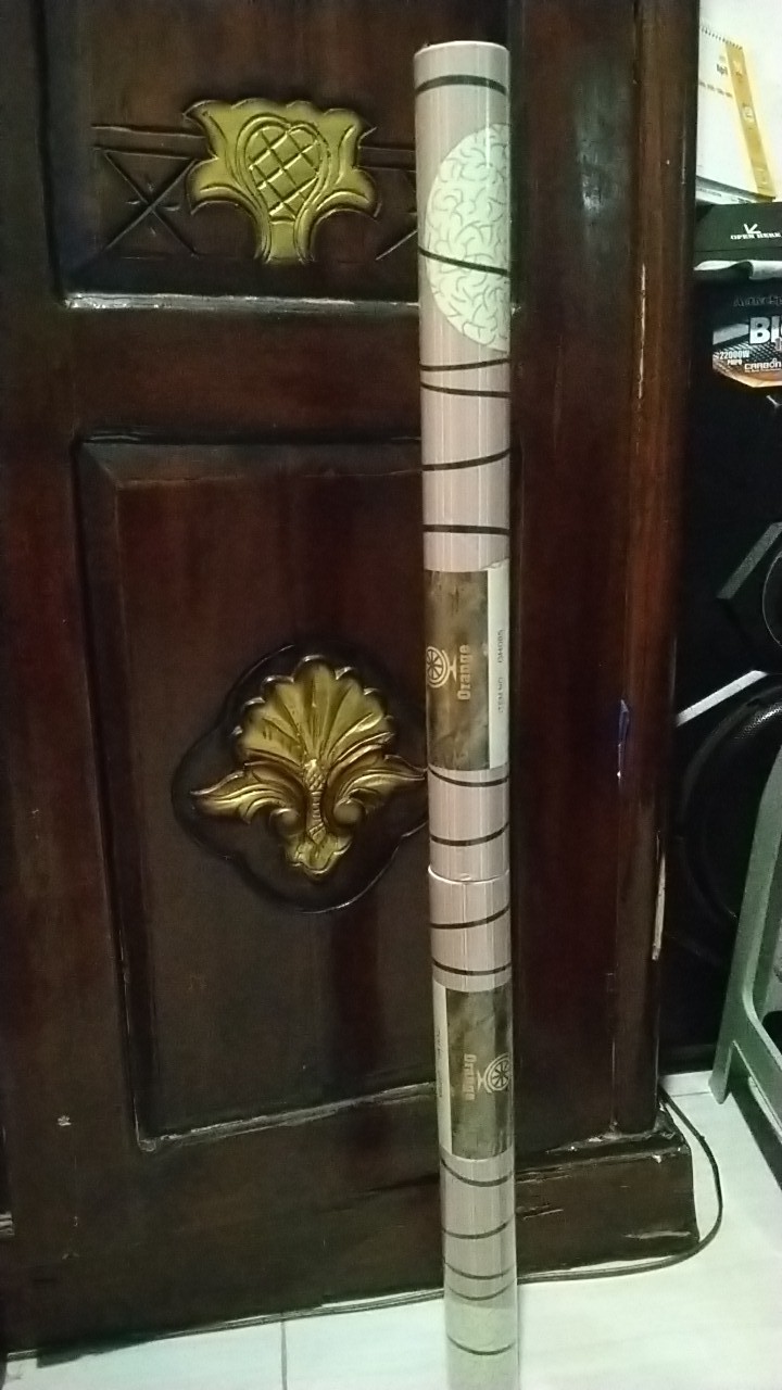 Wallpaper Dinding Dandelion Coklat 3d Elegant Walpaper 45cm X 10m