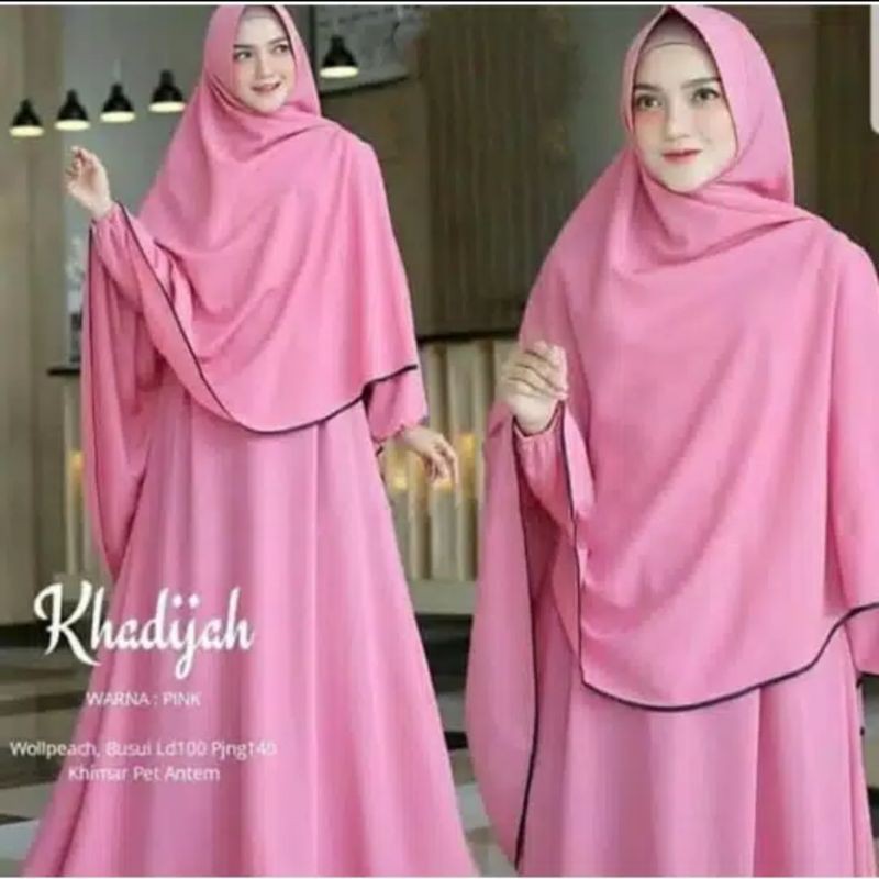 Khadijah syari baju gamis pakaian wanita dress fashion muslim