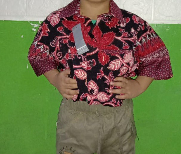 Kemeja Batik Anak Lengan Pendek