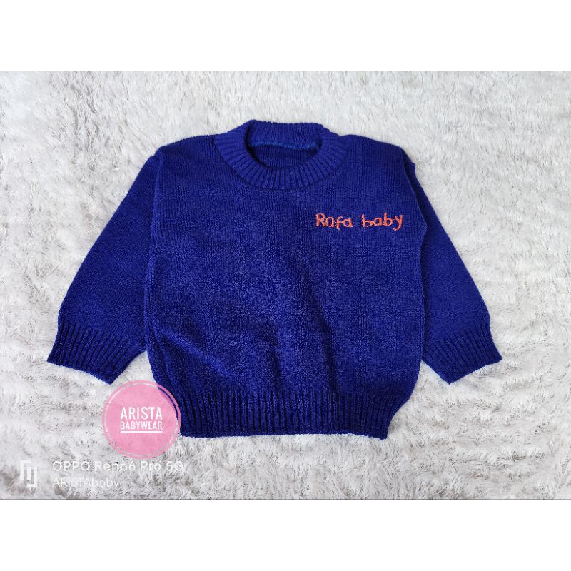 RAFFAbaby - atasan sweater bayi rajut premium