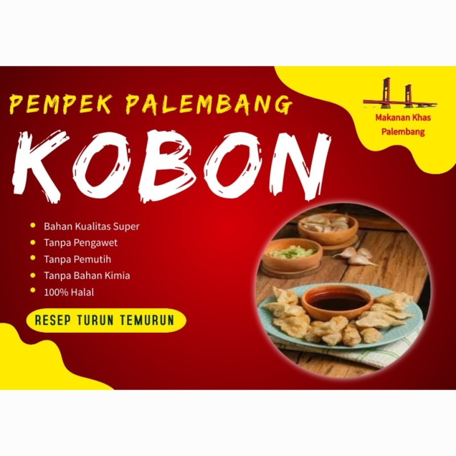 

Pempek Kobon Asli Palembang Ikan Tenggiri Super