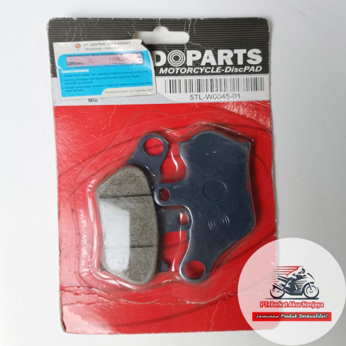 kampas Rem Depan MIO Indopart ORI