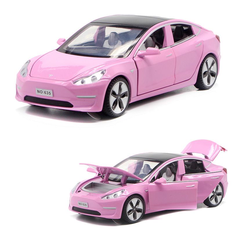 New 1:32 Tesla MODEL 3 Alloy Car Model Diecasts Toy Vehicles Toy Cars Kid Toys For Children Gifts Boy Toy