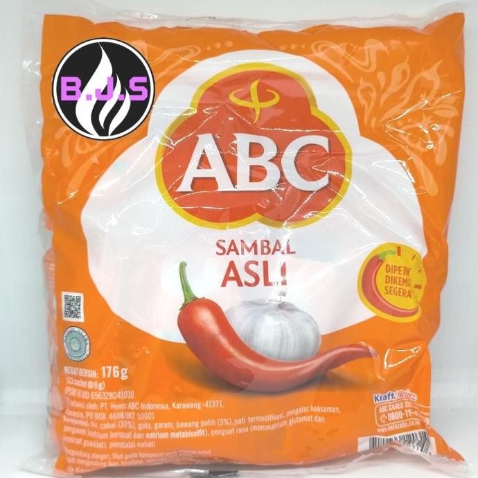 

PROMO SAUS SAMBAL ABC(22SACHET@8G) 1PK STOK TERBATAS