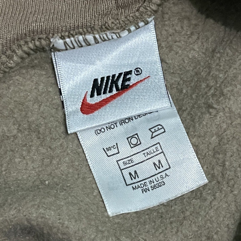 vintage nike soft brown hoodie