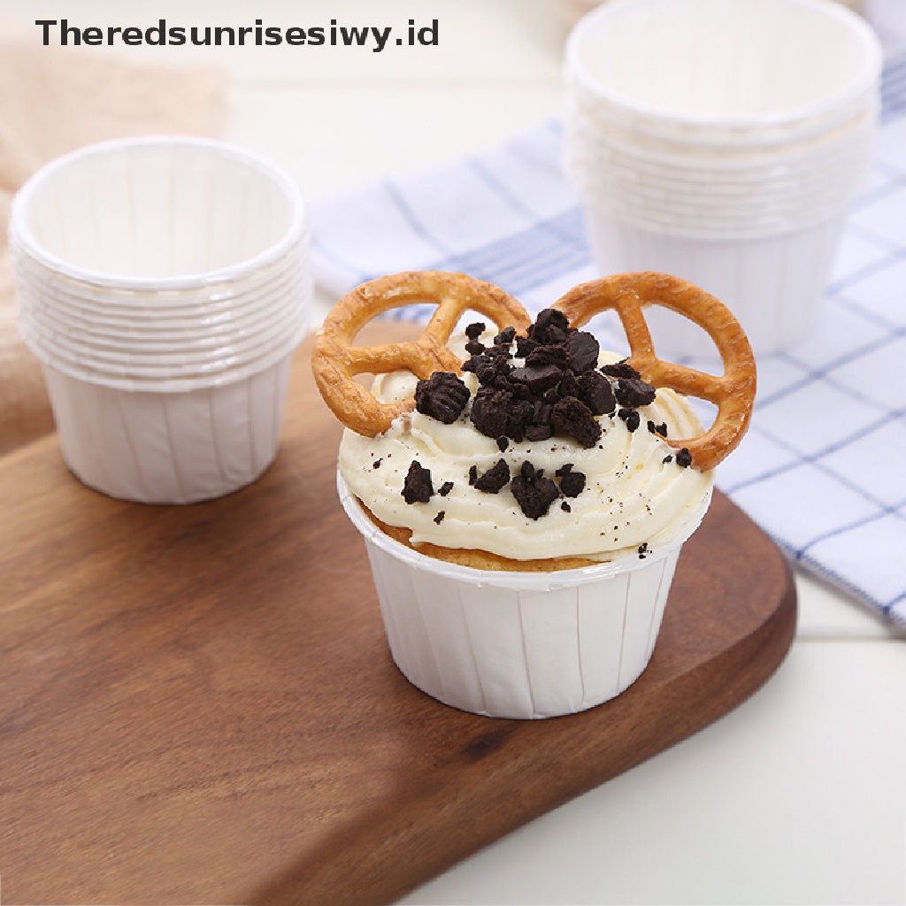 # Alat Rumah Tangga # 50 Pcs Cetakan Cupcake / Muffin Bahan Kertas Untuk Pesta