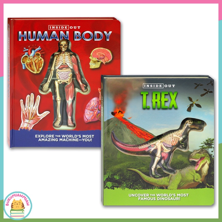 Inside Out Human Body & T-REX Board Book (WW)