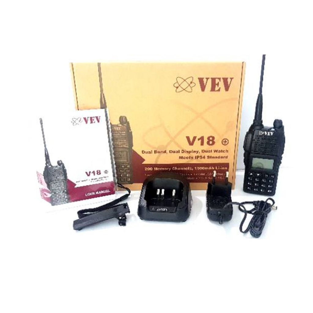 HANDY TALKY VEV V18 PLUS NEW ORIGINAL GARANSI RESMI POSTEL