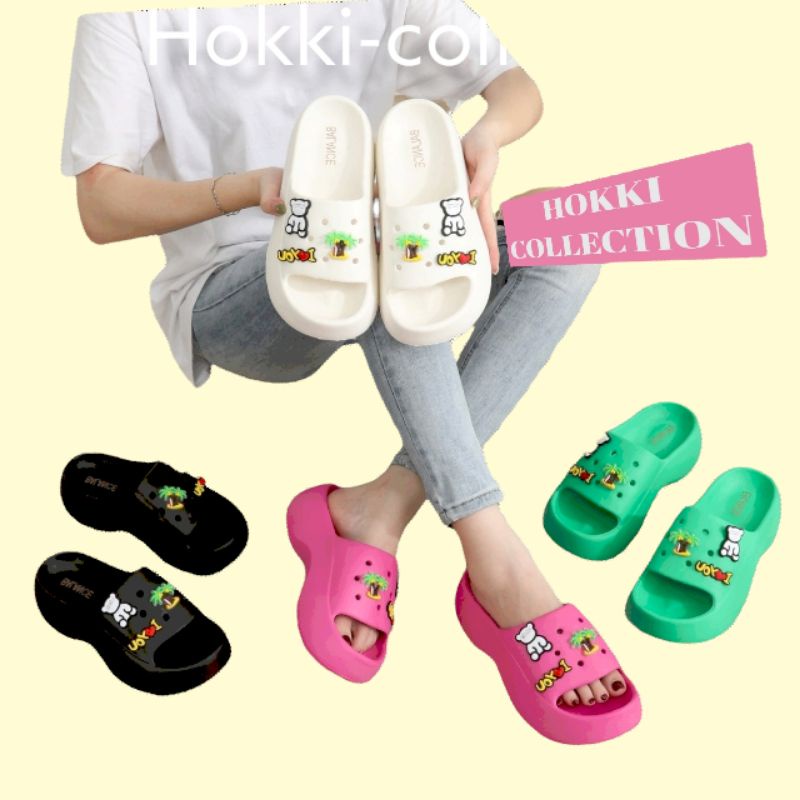 sandal wedges fuji rubber karakter BALANCE import terbaru