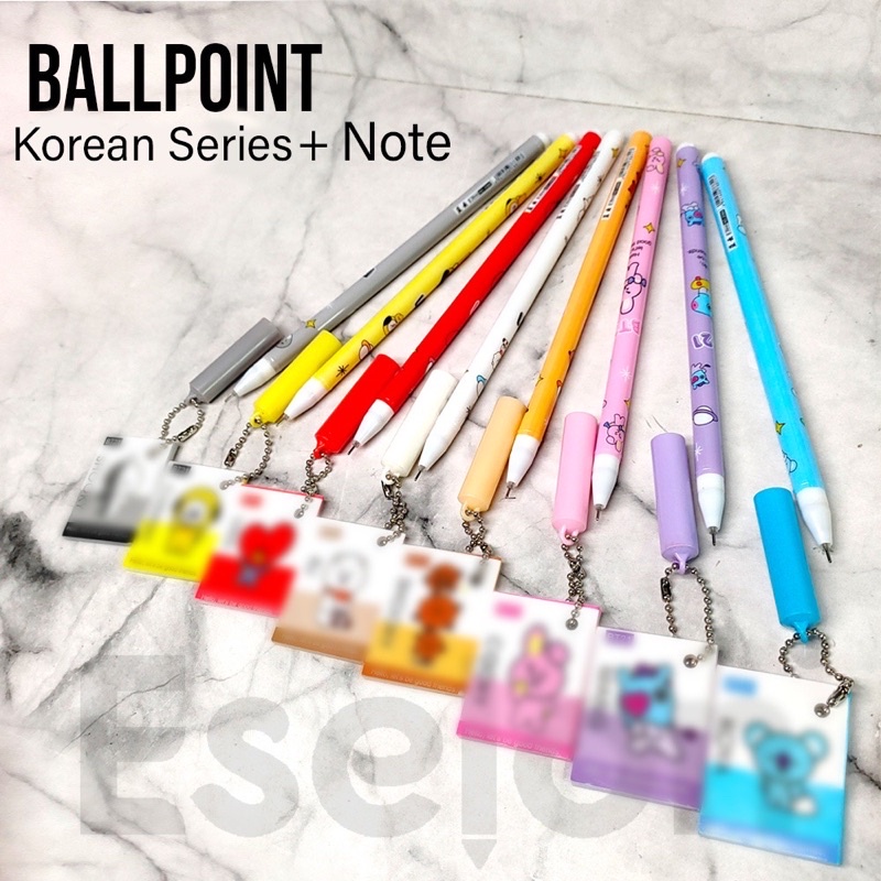 

PULPEN GEL BTS BT21 NOTES FANCY | PULPEN KARAKTER ADA NOTES BUKU KECIL