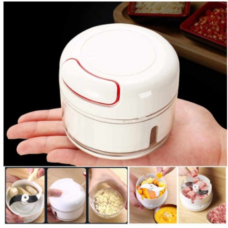 [BISA COD] Mini Food Chopper / Blender Tarik Tangan Manual / Speedy Chopper / Alat Pemotong