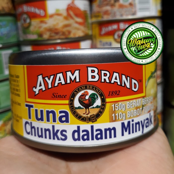 

Ayam brand tuna dalam minyak 150 gram can