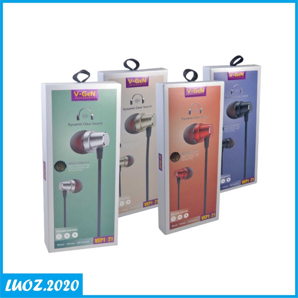 HEADSET V-GEN VEP1-21 | HANDSFREE KABEL | SUPERBASS