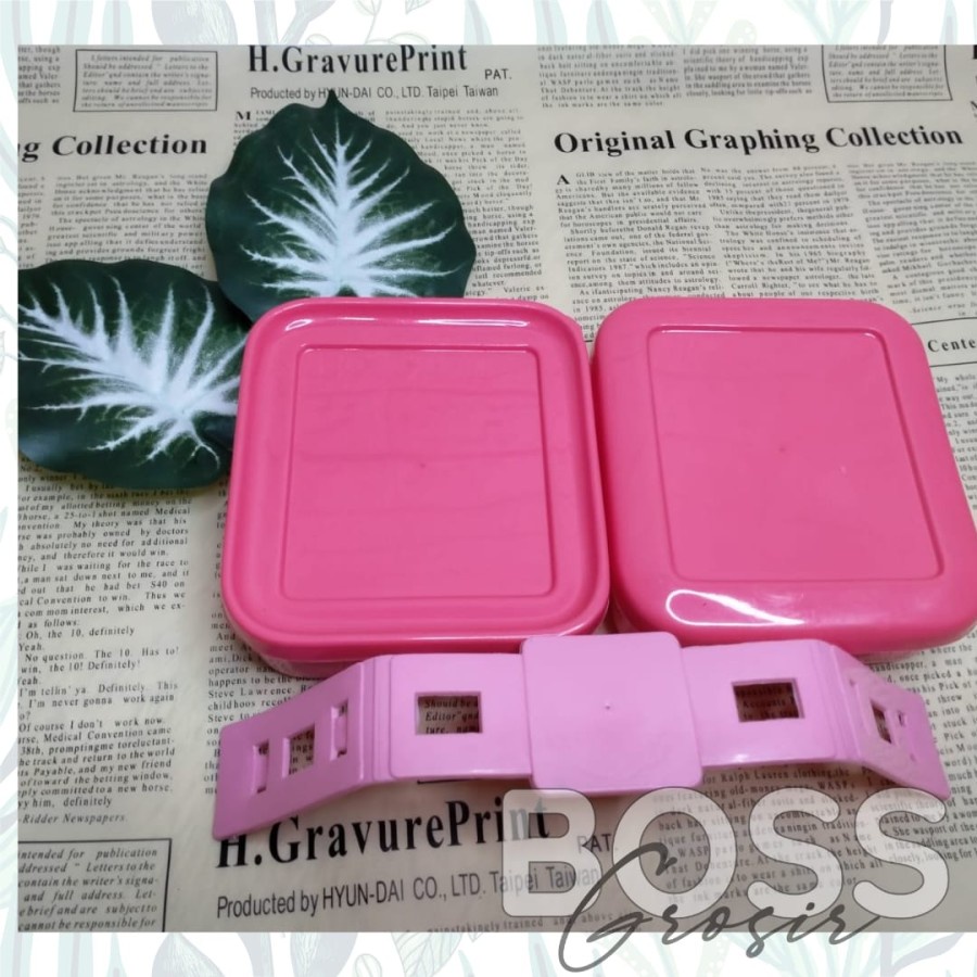 Rantang Anak Lunch Box Susun 2 Food Grade / Kotak Wadah Tempat Makanan Anak / Souvenir Ulang Tahun