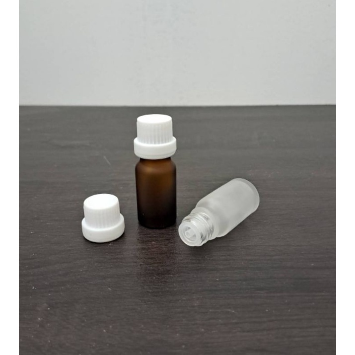 botol kaca 10ml doff tutup filler / botol Essential Oil 10ml