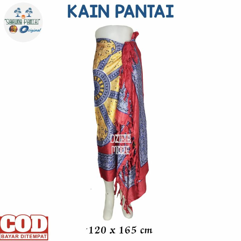 Kain bali / Kain pantai motif teratai ukuran 120x165 cm/ kain buat santai / kain bali murah bahan katun rayon sembilanmode