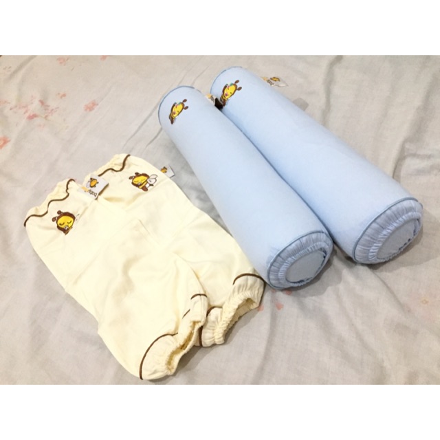 Preloved babybee baby bolster(guling bayi)+ bolster case