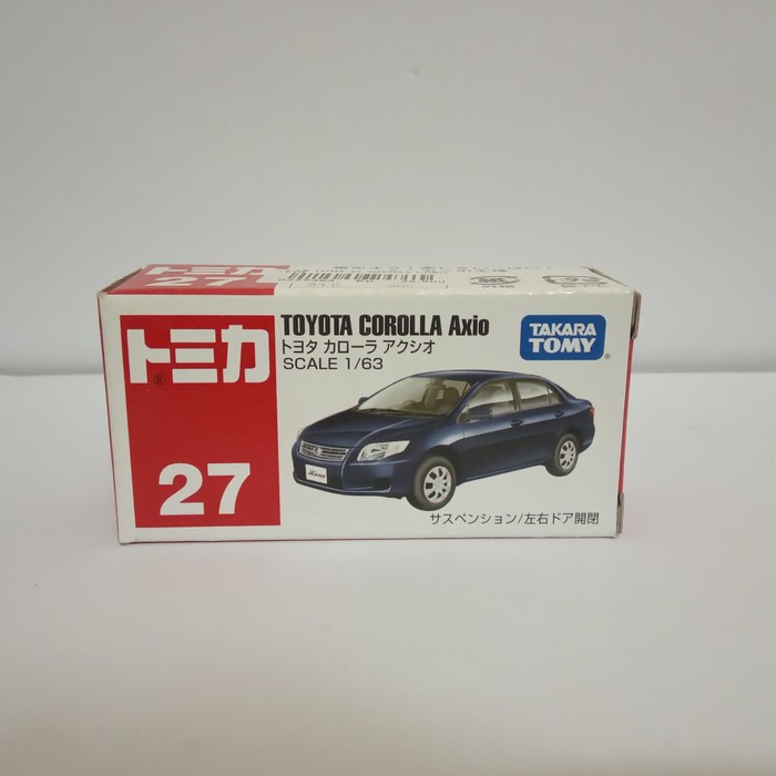 Tomica No 27 Toyota Corolla Axio diecast mobil takara tomy reguler