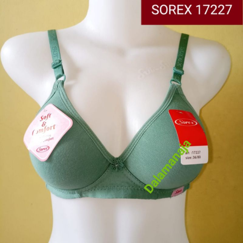 SOREX Bra Soft &amp; Comfort 17227 Busa Tanpa Kawat Setara CUP A-B ini